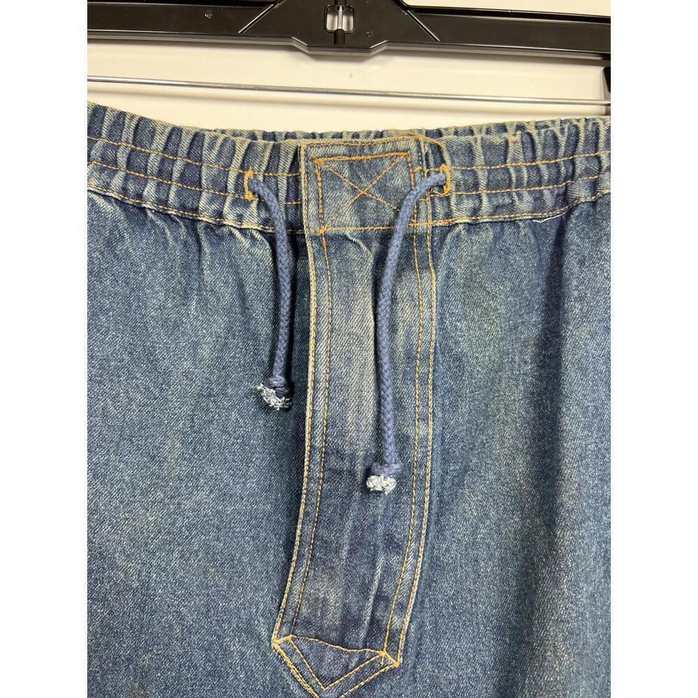 VTG 80s Pacific Coast Highway PCH Denim Jeans Waist 36x32 Elastic Waist - Picture 6 of 9
